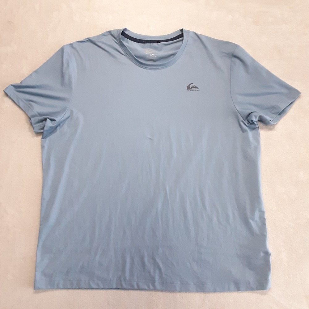 Quiksilver Mens Quick-Dry Performance T-Shirt 2XL Regular Fit Blue Shadow SS